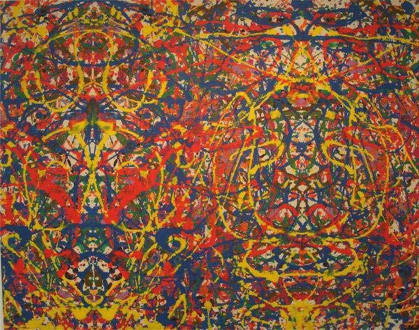 Peter Young's 1972 painting, '#15,' (Thomas Solomon Gallery )