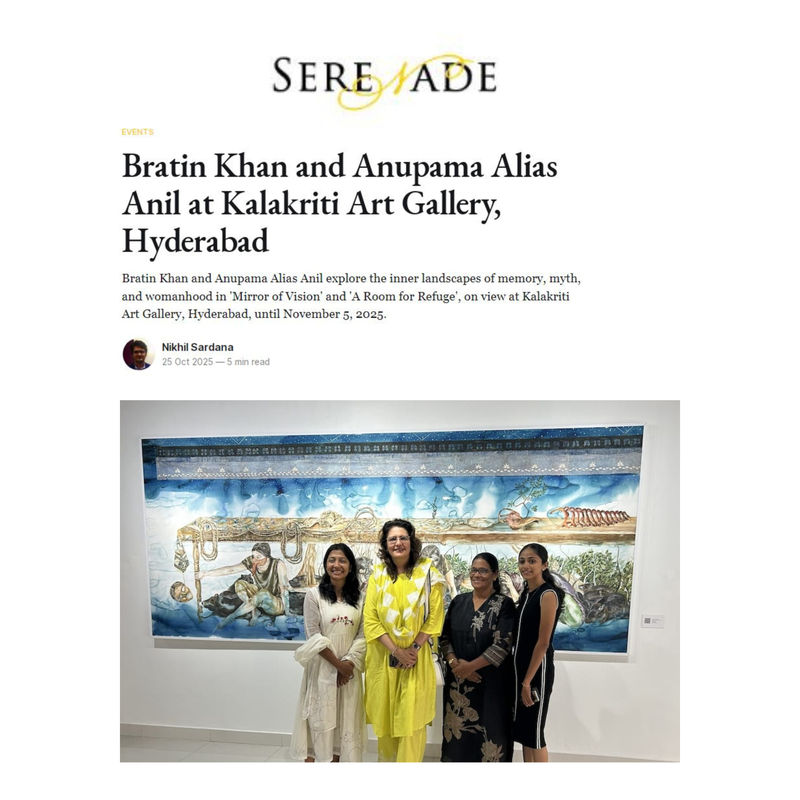 Bratin Khan and Anupama Alias Anil at Kalakriti Art Gallery, Hyderabad, Serenade Magazine
