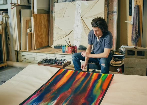 Myles in his Brooklyn studio.