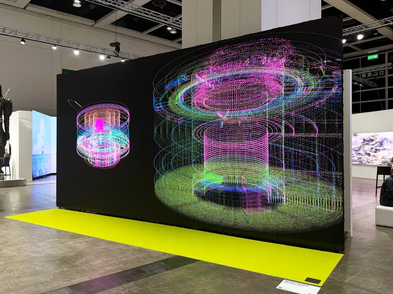 Kim Asendorf, PXL DUO POD #10, 2026. Installation View at Art Basel Hong Kong 2026. Courtesy of Nguyen Wahed and the artist.