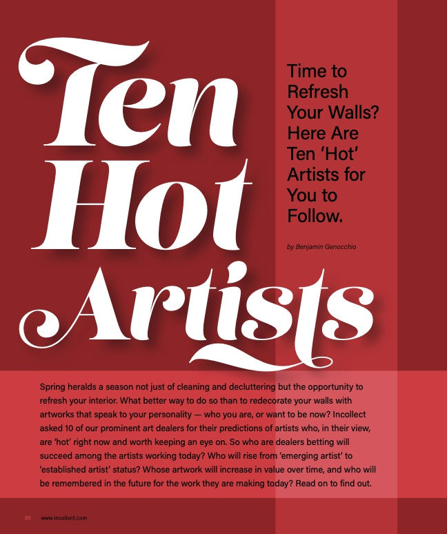 Max Frintrop, 'Ten Hot Artists'