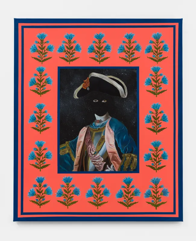 Sid Pattni "What the river left behind", 2025 Oil and acrylic on canvas 30 x 36 inches