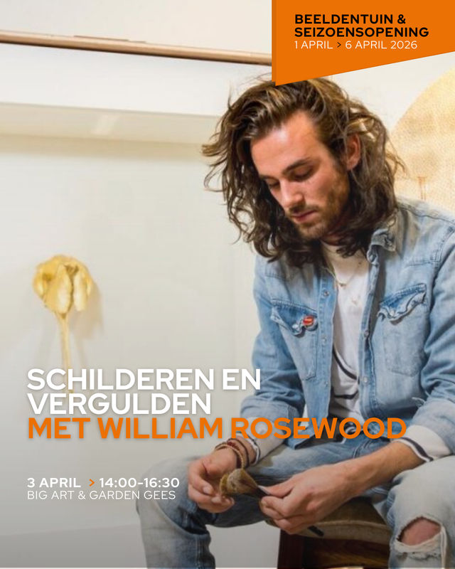 Workshop: SCHILDEREN EN VERGULDEN , met kunstenaar William Rosewood bij BIG Art & Garden