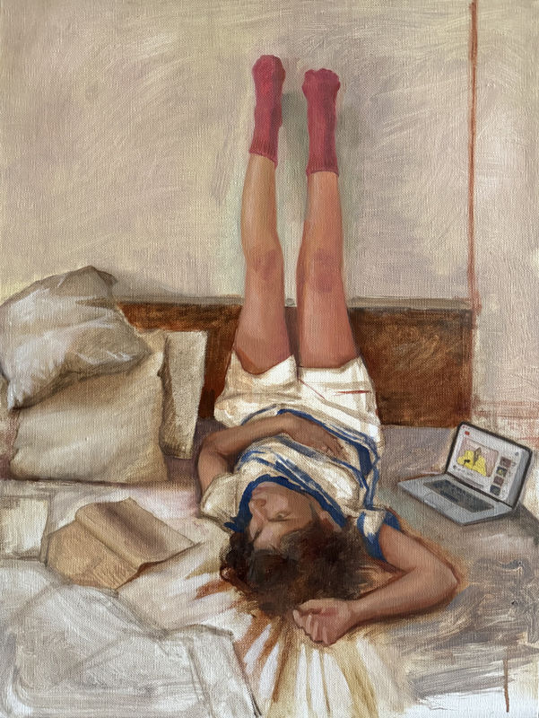 Hemali Vadalia Elevation, 2025 Oil on linen 24 x 18 in.