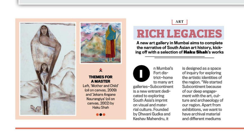 Rich Legacies, A. new art gallery in Mumbai aims to complete the narrative of South asian art history, kicking off...