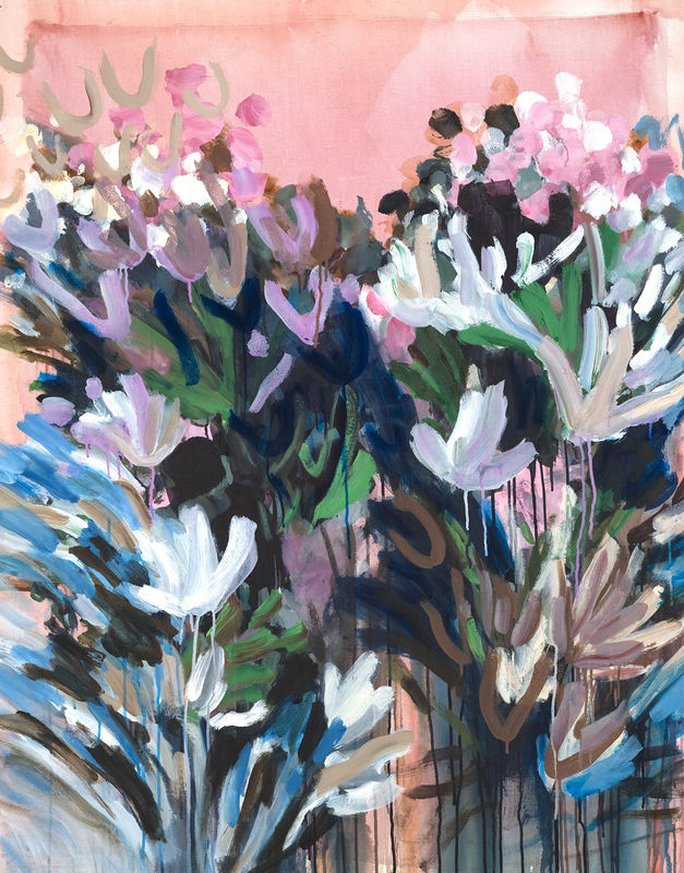 Good Racket, 2026, Acrylic on canvas, 42.5 x 34.5 x 1.5 in.