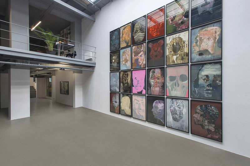 Installation view of Face is Everything, solo exhibition by Horasan, Art On Istanbul, 2016. Photo © Kayhan Kaygusuz, courtesy of the artist and Art On Istanbul.