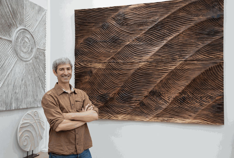 loic de maisonneuve, artiste, sculpteur, installation, bois, artisan bois, coté sud, smart aix, décoration, objets décoratifs bois, réalisation sur mesure bois, art thema, art thema gallery aix