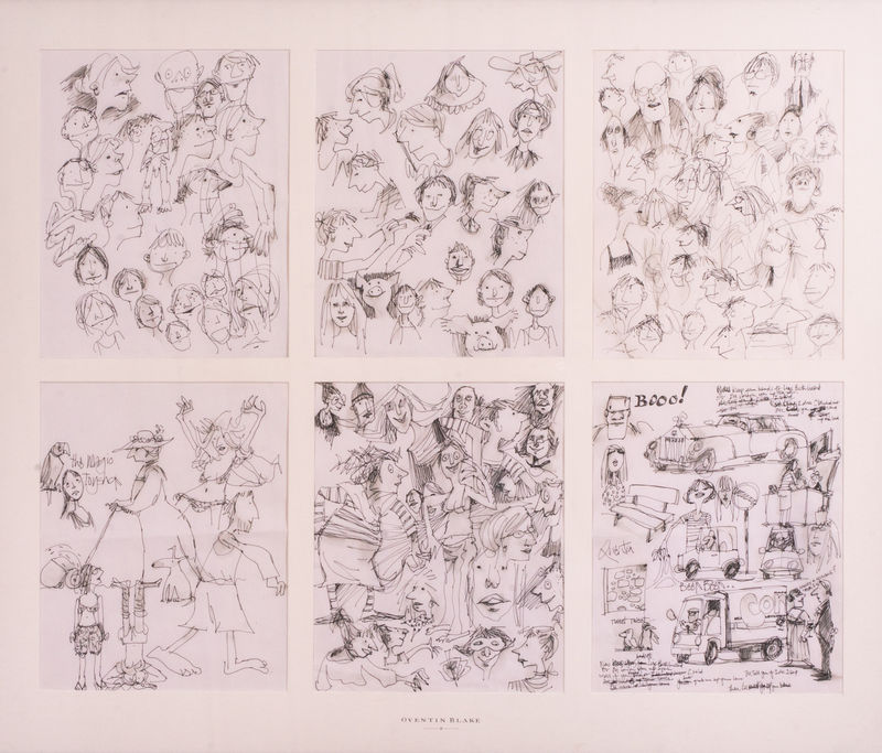 Quentin Blake, 6 Illustrations framed as one, The Magic Toyshop