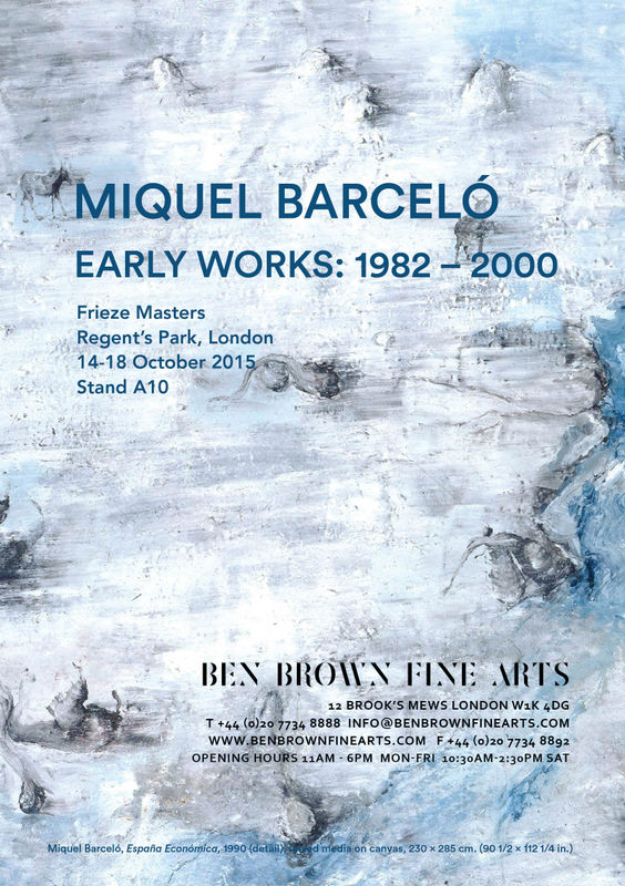 Miquel Barceló, Early Works: 1982-2000