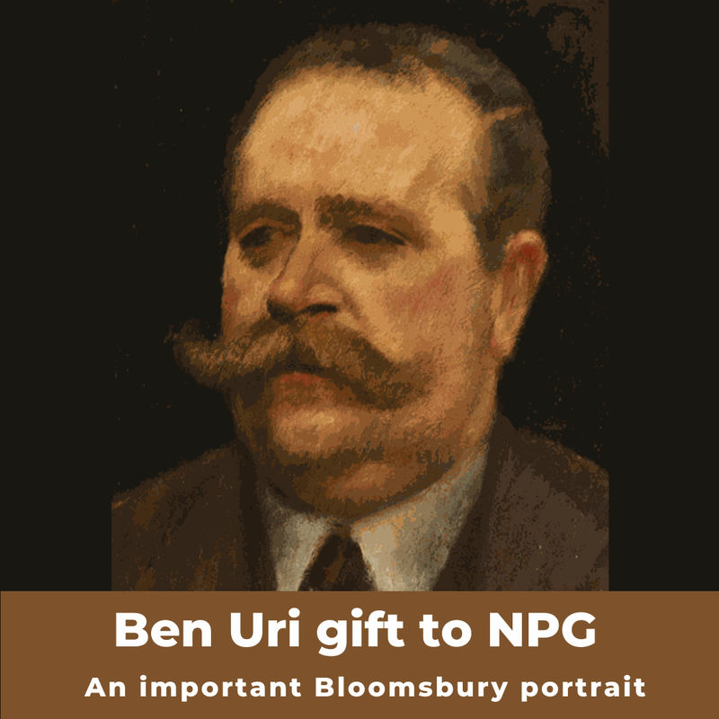 Ben Uri gifts important Bloomsbury portrait to the National Portrait Gallery