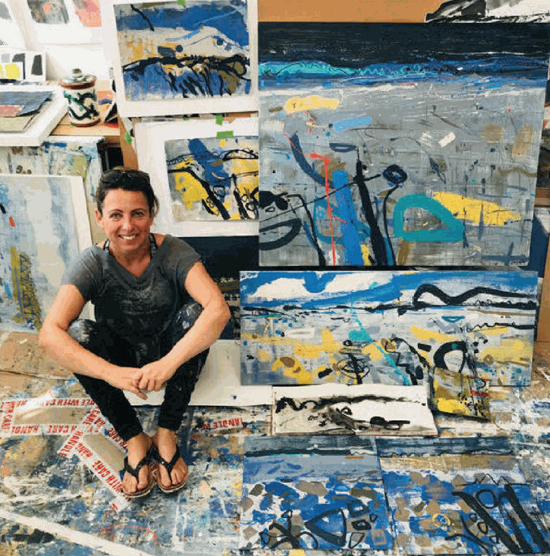 Sam Boughton in her studio