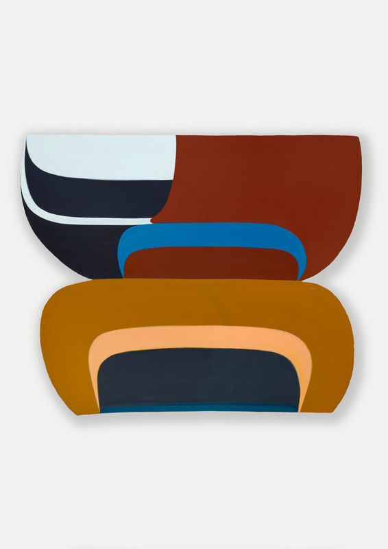 Joanna Pousette-Dart Banded Painting #2, 2013 Acrylic on shaped wood panel 78.7 x 96.5 cm