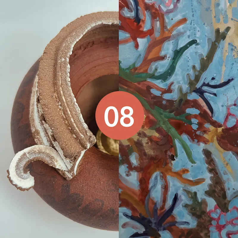 Viewing Room 08, Ceramic artist Caroline Chouler-Tissier and painter Mary Blue