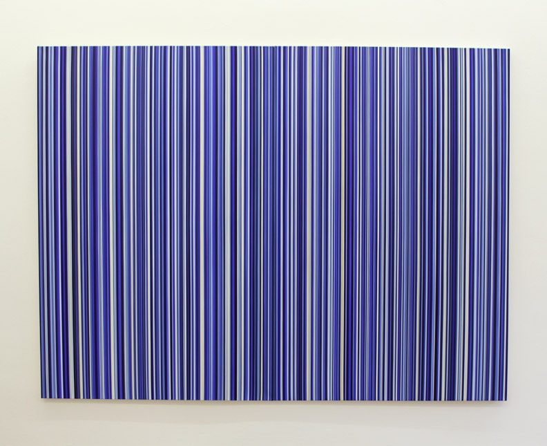 Stripes Painting in FREIE SICHT "Open View" Exhibition in Wiesbaden, Germany
