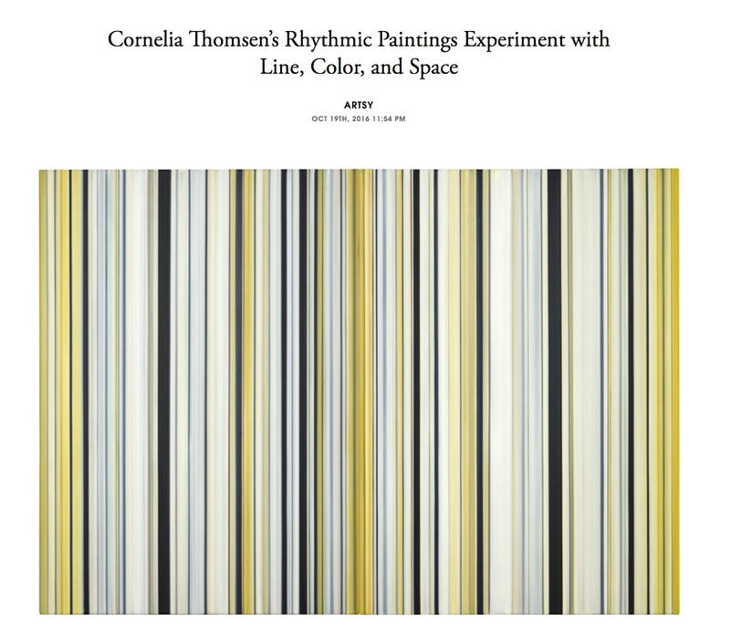 Artsy Feature - Cornelia Thomsen - Strokes at Leslie Feely