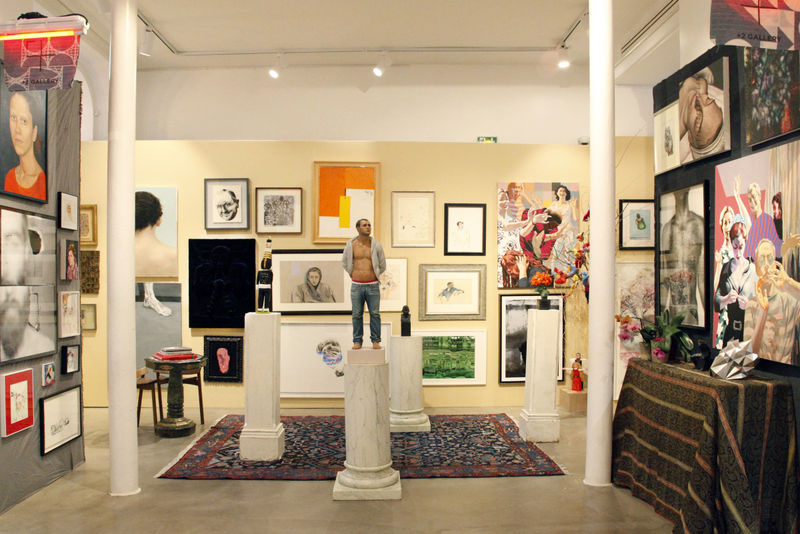 Installation view of +2 Booth at Asia Now 2021 - Photo by Melika Shafahi