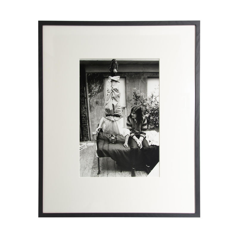 Bruce Bernard, Lucian Freud standing on his head with daughter, Bella, 1985-2021 © The Estate of Bruce Bernard. Courtesy of Virginia Verran