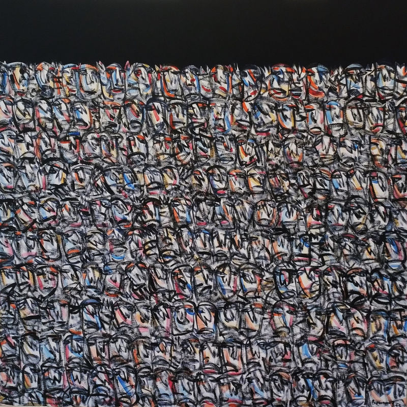 Untitled, 2023, Mixed media on canvas, 80x80cm