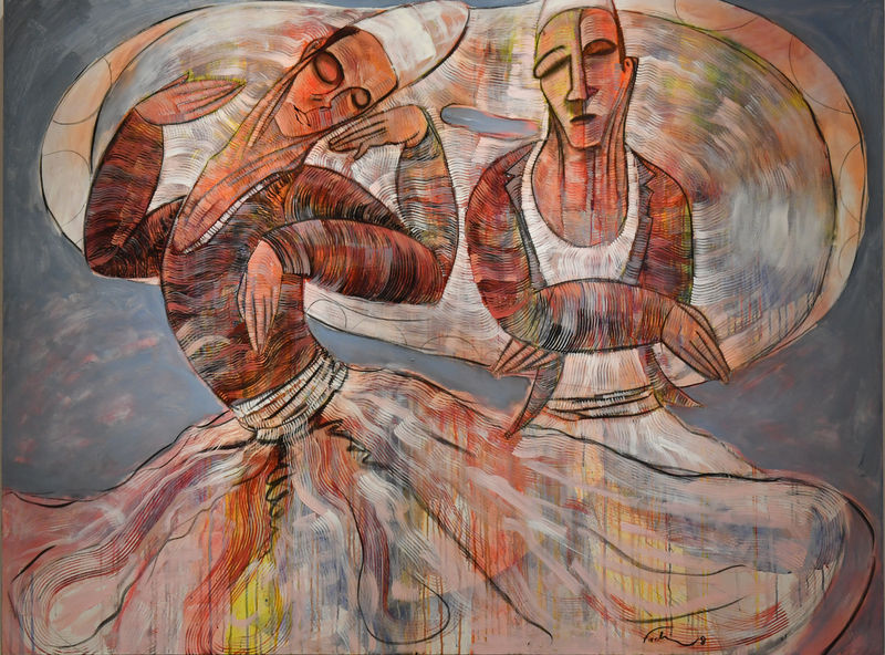 Dervish, 2018, Acrylic on canvas, 145x195cm