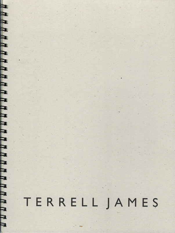 Cover of spiral bound softcover exhibition catalogue, Terrell James, Field Studies (2010)