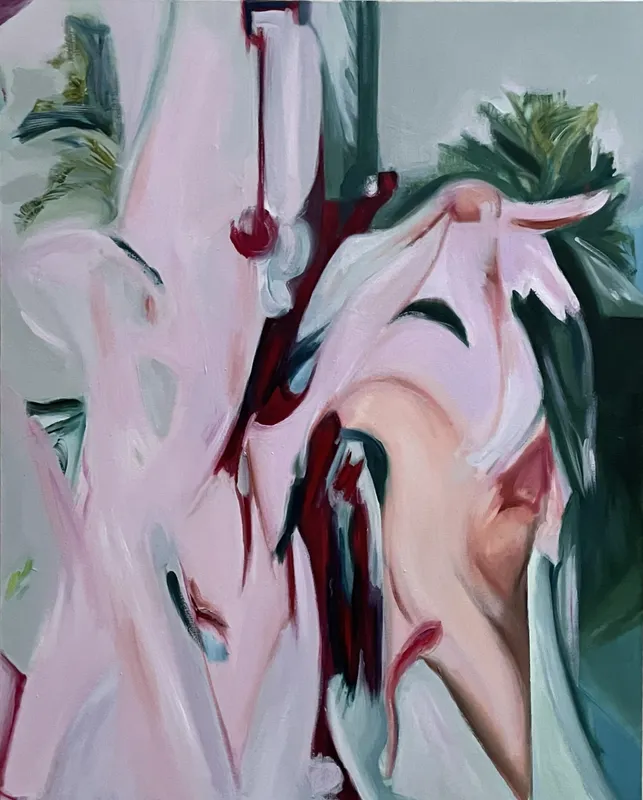 It Could have Gone On Forever, 2026 Oil and spray paint on canvas, 100 x 80 cm