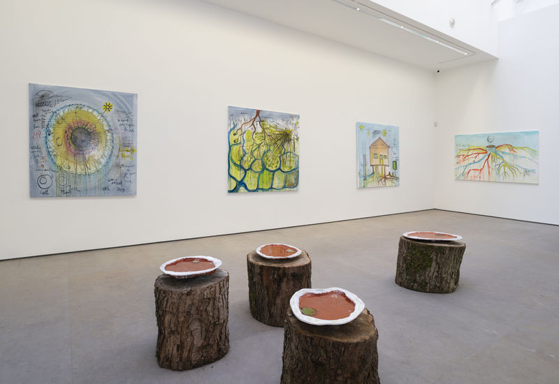 Fabrice Hyber - Habiter la forêt , Galerie Nathalie Obadia, Paris, 2020