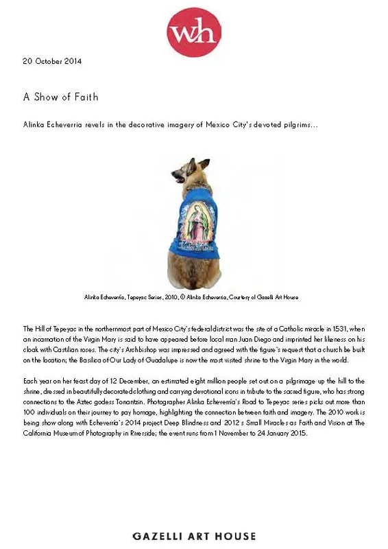 ALINKA ECHEVERRÍA | WE HEART | OCTOBER 2014