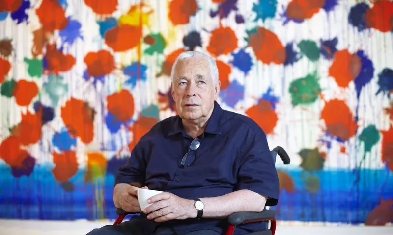 Howard Hodgkin unveils As Time Goes By at the Cristea Gallery, London, in 2009. Photograph: Theiner/City AM/Rex/Shutterstock