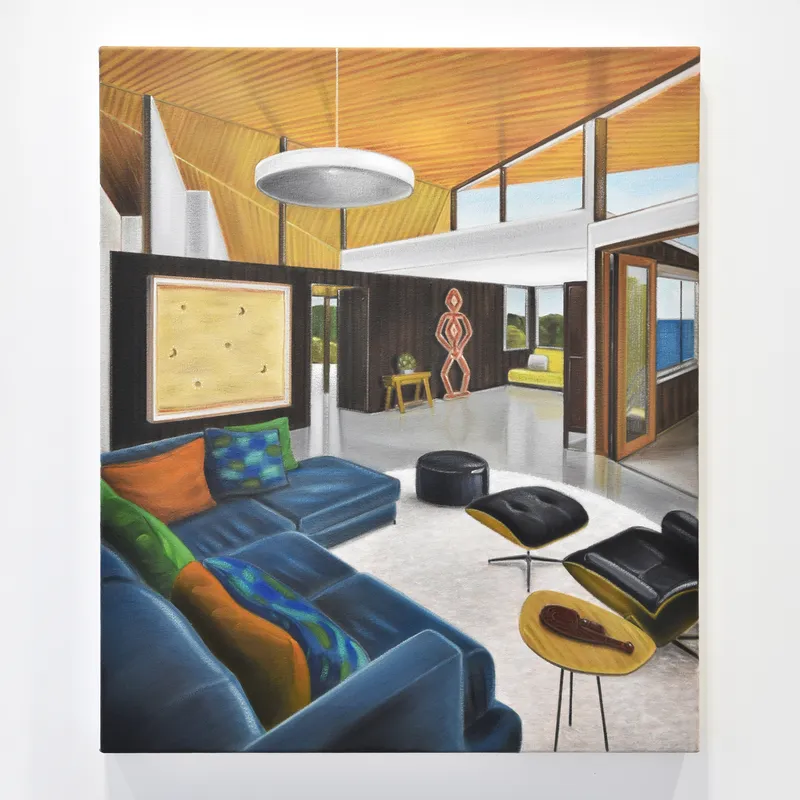 Graham Fletcher, Untitled (Sun + Moon), 2015-25, oil on linen, 610 x 510mm