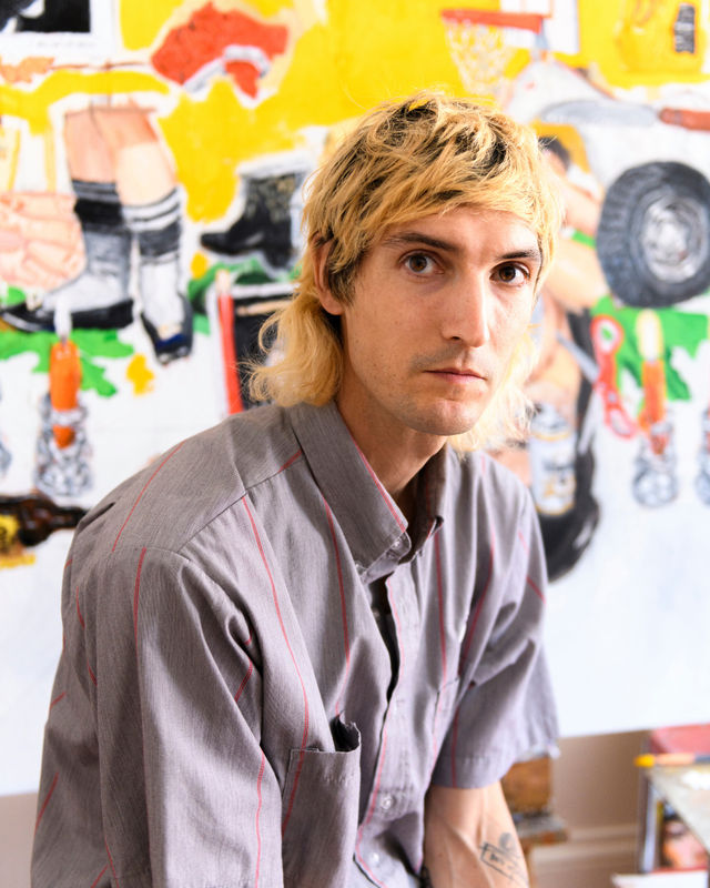 Emilio Villalba in his studio 