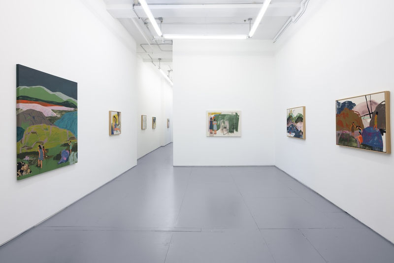 installation view of Seonna Hong solo exhibition 2023 in NYC