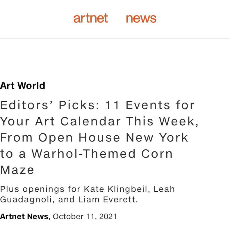 Editors’ Picks: 11 Events for Your Art Calendar This Week, From Open House New York to a Warhol-Themed Corn Maze