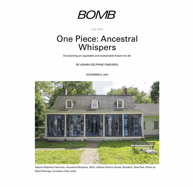 Adama Delphine Fawundu in 'One Piece: Ancestral Whispers' in BOMB