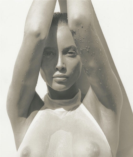 Herb Ritts photograph of Christy Turlington in white top, Los Angeles