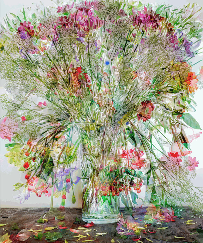 Abelardo Morell, "Flowers for Lisa #1," 2014