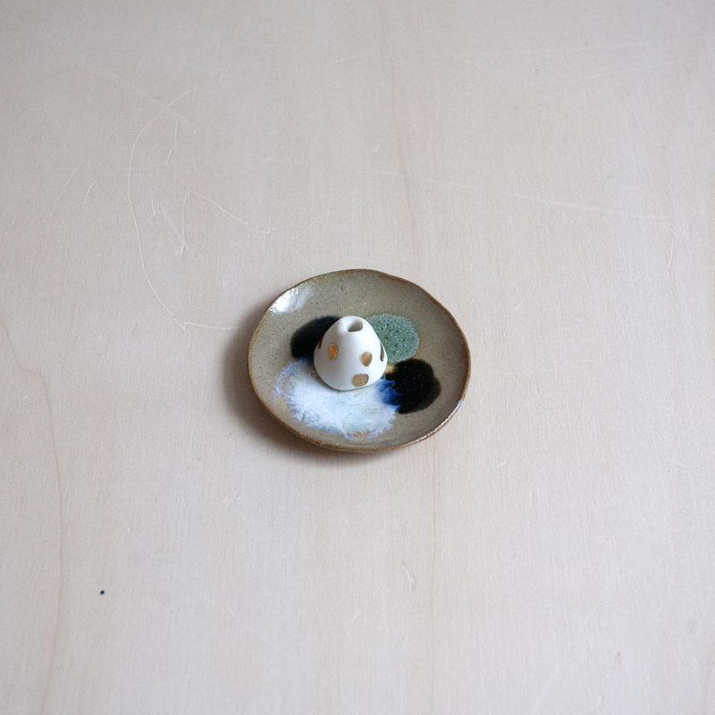 haruka matsuo - Incense stand (yellow)