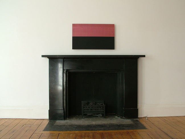 Cedar Landscape 2005 Tempera on Cedar panels 55.7 x 91.3cm