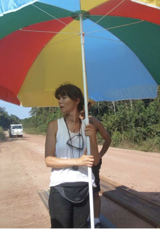 Marine Hugonnier filming 'Travelling Amazonia', Brazil