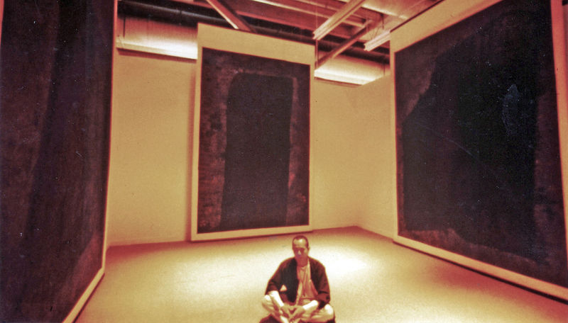 Yang Jiechang with One Hundred Layers of Ink works at Les Magiciens de la Terre