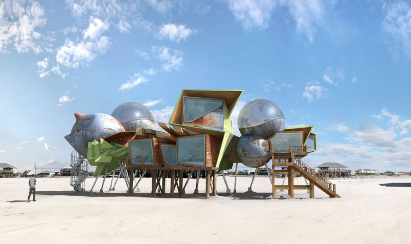 Urban dystopia, Dionisio González - Black Room