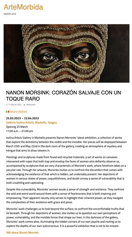 Arte Morbida - Nanon Morsink