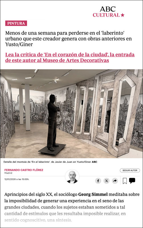 ABC CULTURAL , En el laberinto': la madura jovialidad de Javier de Juan