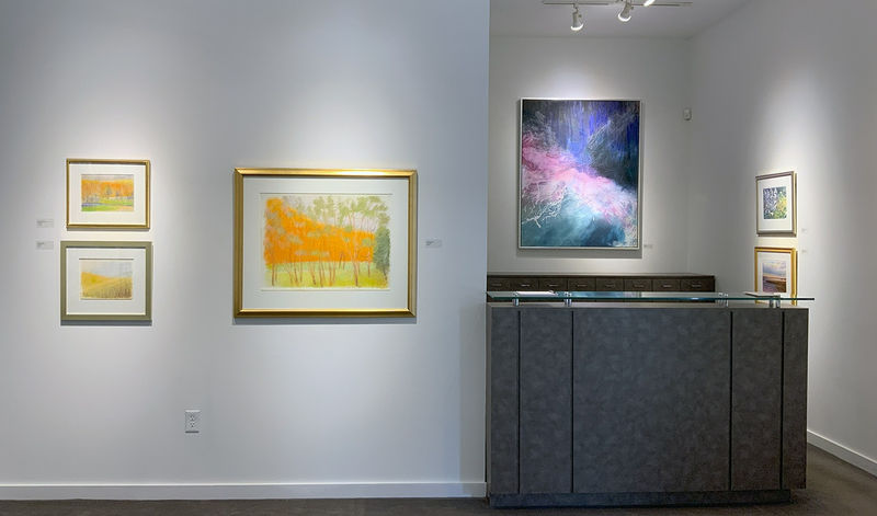 Wolf Kahn 5AM IN JUNE 2013. Pastel on Paper, 14 x 17 inches.