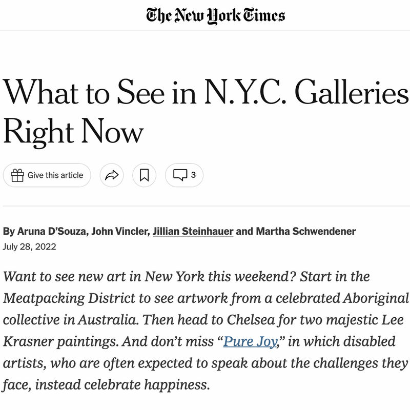 What to See in N.Y.C. Galleries Right Now