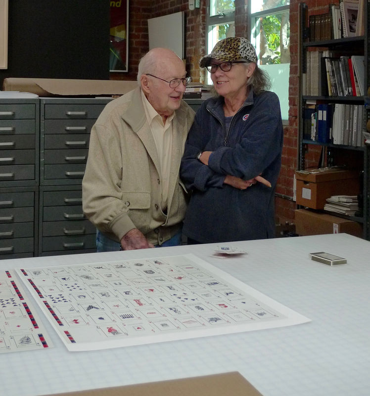 Alexis Smith in studio with Fred Nicholas