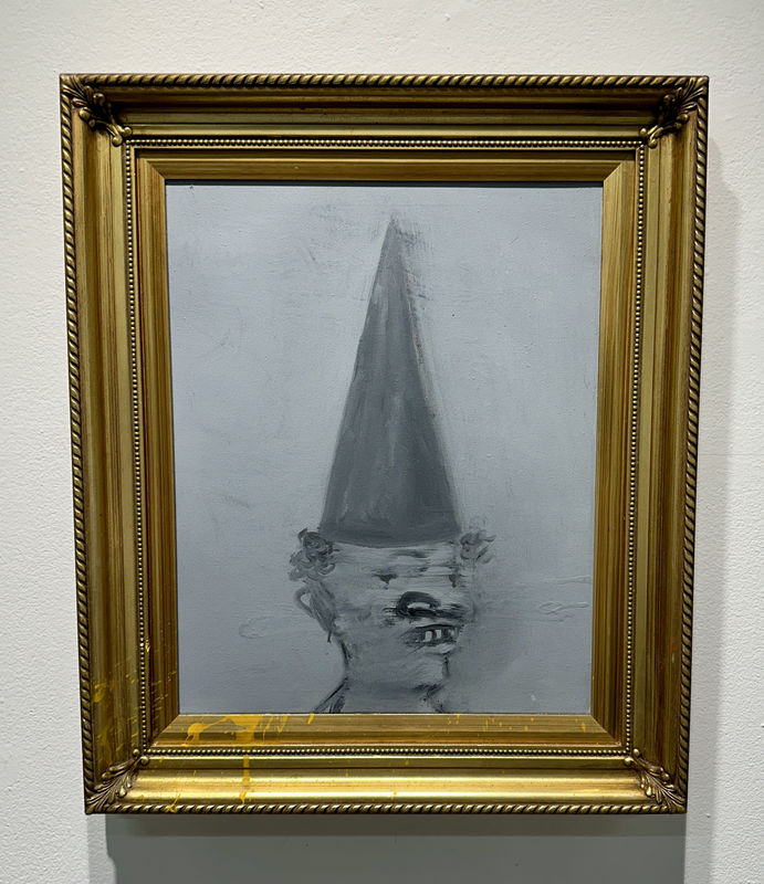 Aby Ruiz Retrato con capirote, 2025 Oil on canvas 20x16 in