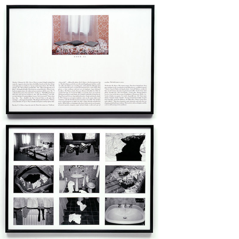 Sophie Calle - L'Hôtel, Chambre 43 - 16 février 1981, 1983
