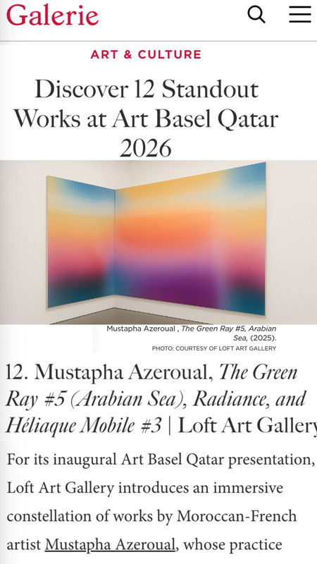 Discover 12 Standout Works at Art Basel Qatar 2026