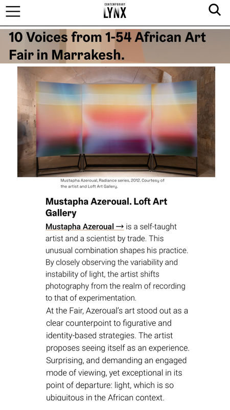 10 Voices from 1-54 African Art Fair in Marrakesh